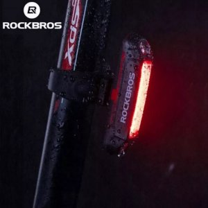 RockBros Lampka rowerowa tylna Rockbros A54BK + kabel micro USB - USB-A - czarna 2