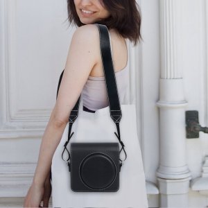 LoveInstant Pasek Na Szyję Ramię + Etui Zdjęcia Do Fuji Instax Mini 12 40 11 8 9 99 Evo / Czarny 9