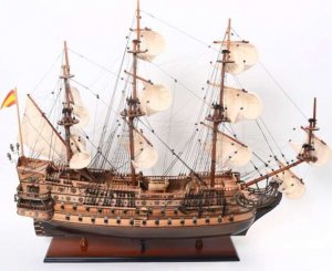 Giftdeco Ekskluzywny model statku San Felipe SF80R z rozwiniętymi żaglami 2