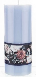 Art-Pol Pl Świeca Gardenia Walec Duży Fi7 Granat-Prom. 6