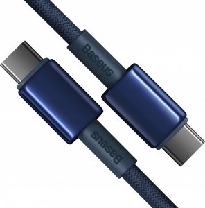Kabel USB Baseus Kabel USB-C do USB-C Baseus Tungsten Gold, 100W, 2m (niebieski) 1
