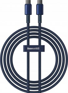 Kabel USB Baseus USB-C - USB-C 2 m Niebieski (P10319800321-04) 9