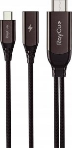 Kabel USB RayCue Kabel USB-C do HDMI 2.1 4k30Hz RayCue, 2m (czarny) 1