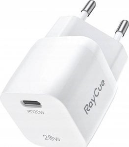 Ładowarka RayCue Ładowarka sieciowa RayCue USB-C PD 20W EU (biała) 1