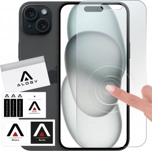 Alogy Szkło hybrydowe do Apple iPhone 15 Plus na ekran Alogy Flexi Glass 9H Case Friendly płaskie na ekran 1