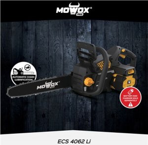 Mowox MoWox | Excel Series Hand Held Battery Chain Saw With Toolless Saw Chain Tension System | ECS 4062 Li | 62 V | Lithium-ion technology 7
