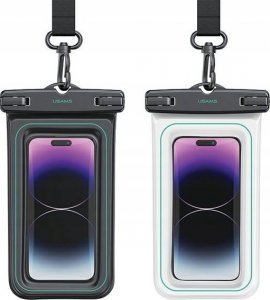 Usams Etui wodoodporne USAMS US-YD013 do 6.7" IP68 biały/white 2