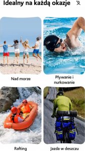 Usams Etui wodoodporne USAMS US-YD013 do 6.7" IP68 biały/white 8