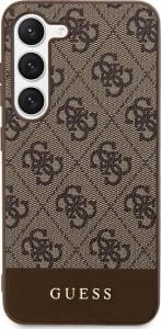 Guess Etui Guess GUHCS24LG4GLBR Samsung Galaxy S24 Ultra hardcase 4G Stripe Collection brązowy/brown 1