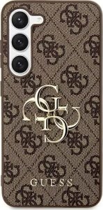 Guess Etui Guess GUHCS24S4GMGBR Samsung Galaxy S24 hardcase 4G Big Metal Logo brązowy/brown 1