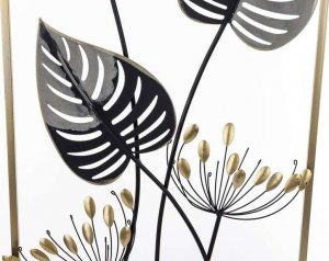 Art-Pol Dekoracja metalowa liście metaloplastyka obraz 2