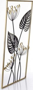 Art-Pol Dekoracja metalowa liście metaloplastyka obraz 3