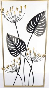 Art-Pol Dekoracja metalowa liście metaloplastyka obraz 4