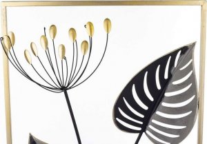 Art-Pol Dekoracja metalowa liście metaloplastyka obraz 5