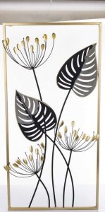 Art-Pol Dekoracja metalowa liście metaloplastyka obraz 9