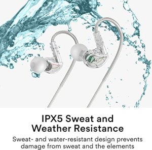 Słuchawki MEE audio MEE Audio M6-R3 SĹuchawki dokanaĹowe sportowe z pilotem, IPX5 - Clear 2