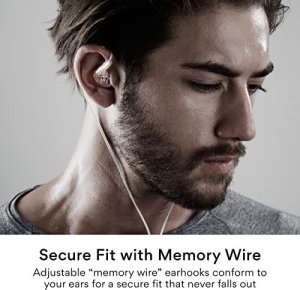 Słuchawki MEE audio MEE Audio M6-R3 SĹuchawki dokanaĹowe sportowe z pilotem, IPX5 - Clear 3