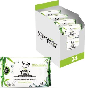 Cheeky Panda Chusteczki nawilżane Bamboo 25x24 szt. 1