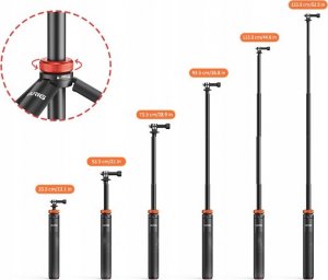 Statyw UUrig Statyw Do Telefonu Aparatu Kamery Wysoki 132cm + Adapter Gopro / Gwint 1.4" / Uurig / Tp-03 / A0009 4