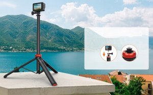 Statyw UUrig Statyw Do Telefonu Aparatu Kamery Wysoki 132cm + Adapter Gopro / Gwint 1.4" / Uurig / Tp-03 / A0009 5