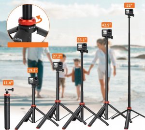 Statyw UUrig Statyw Do Telefonu Aparatu Kamery Wysoki 132cm + Adapter Gopro / Gwint 1.4" / Uurig / Tp-03 / A0009 7