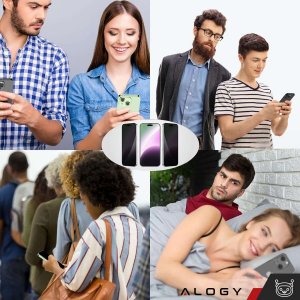 Alogy Szkło prywatyzujące do iPhone 14 / 14 Pro Anti-Spy Private Antyszpiegowskie hartowane na ekran matowe Alogy 13