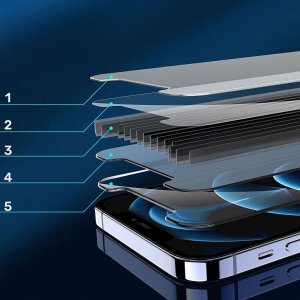 Alogy Szkło prywatyzujące do iPhone 14 / 14 Pro Anti-Spy Private Antyszpiegowskie hartowane na ekran matowe Alogy 7