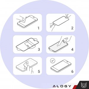 Alogy Szkło prywatyzujące do iPhone 14 / 14 Pro Anti-Spy Private Antyszpiegowskie hartowane na ekran matowe Alogy 8