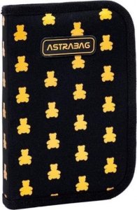 Piórnik Astra Piórnik pojedynczy dwuklapkowy bez wyposażenia Astrabag Golden Teddy AC1 2