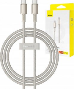 Kabel USB Baseus USB-C - USB-C 1 m Beżowy (BSU4881) 14