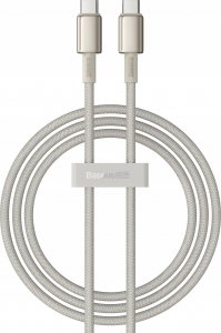 Kabel USB Baseus USB-C - USB-C 1 m Beżowy (BSU4881) 2