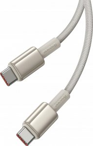 Kabel USB Baseus USB-C - USB-C 1 m Beżowy (BSU4881) 3