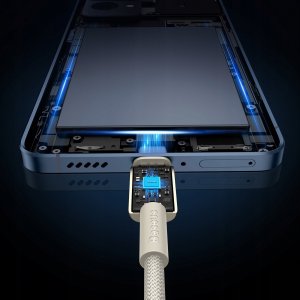 Kabel USB Baseus USB-C - USB-C 1 m Beżowy (BSU4881) 8