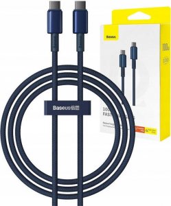 Kabel USB Baseus USB-C - USB-C 1 m Niebieski (BSU4879) 14