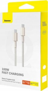 Kabel USB Baseus USB-C - USB-C 2 m Złoty (BSU4882) 12