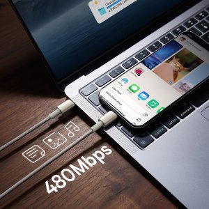 Kabel USB Baseus USB-C - USB-C 2 m Złoty (BSU4882) 3