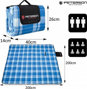 Peterson Materiałowy koc piknikowy z wodoodporną izolacją - Peterson NoSize 3