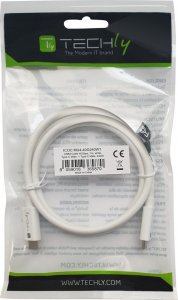 Kabel USB Techly USB-C - USB-C 1 m Biały (ICOC-MU4-40G240W1) 2