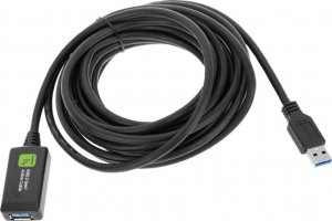 Kabel USB Techly USB-A - USB-A 5 m Czarny (ICUR3050G) 2