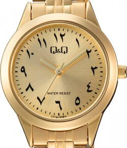 Zegarek Q&Q Zegarek C01A-009P Damski Klasyczny Złoty 30M 2