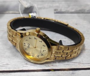 Zegarek Q&Q Zegarek C01A-009P Damski Klasyczny Złoty 30M 5