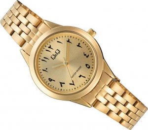 Zegarek Q&Q Zegarek C01A-009P Damski Klasyczny Złoty 30M 7