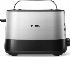 Toster Philips Philips | Toaster | HD2635/90 Viva Collection | Number of slots 2 | Housing material Metal/Plastic | Stainless Steel/Black 2