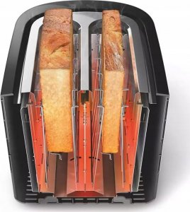 Toster Philips Philips | Toaster | HD2635/90 Viva Collection | Number of slots 2 | Housing material Metal/Plastic | Stainless Steel/Black 5