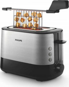 Toster Philips Philips | Toaster | HD2635/90 Viva Collection | Number of slots 2 | Housing material Metal/Plastic | Stainless Steel/Black 6