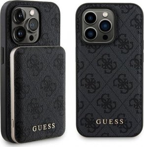 Guess Zestaw Guess GUBPM5P14L4GEMGK iPhone 14 Pro 6.1" hardcase + Powerbank 5000mAh MagSafe czarny/black 4G Metal Logo NoSize 1