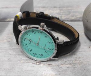 Zegarek Q&Q Zegarek QQ C34A-017P Męski Klasyczny Turkusowa Tarcza SLIM 2