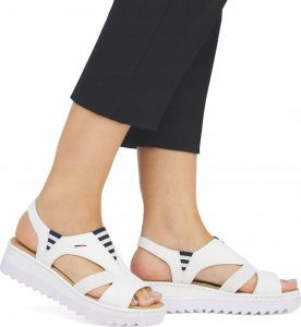 Rieker Rieker Sandals V44Y5-80 białe 40 2