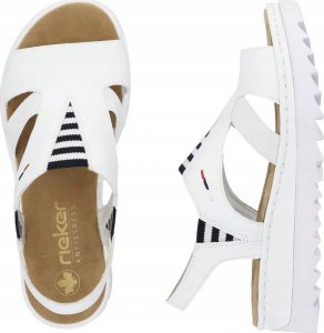 Rieker Rieker Sandals V44Y5-80 białe 40 6