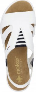 Rieker Rieker Sandals V44Y5-80 białe 40 9